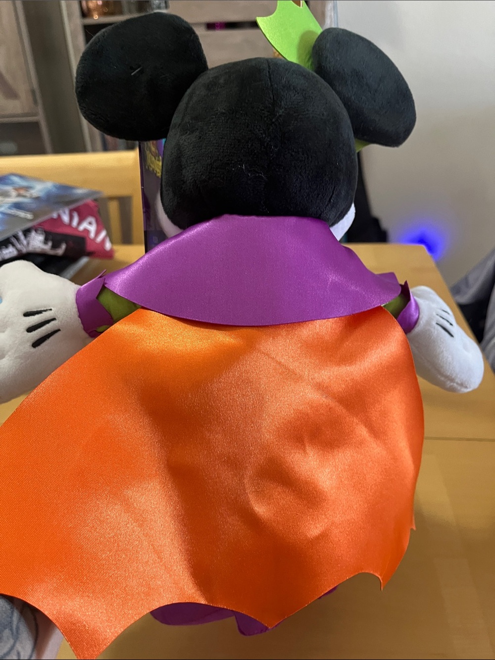 Disney Minnie Mouse Halloween Bat Plush - Purple & Green - Picture 3 of 4